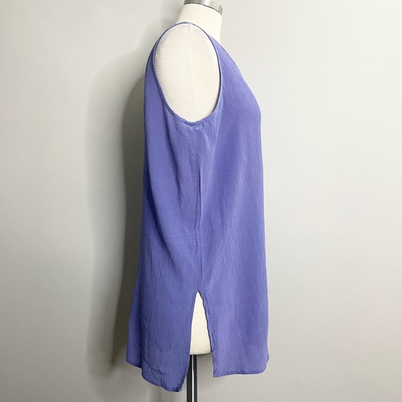 AUGUST SILK SPORT Crinkle Silk Tank Top - Picture 7 of 8